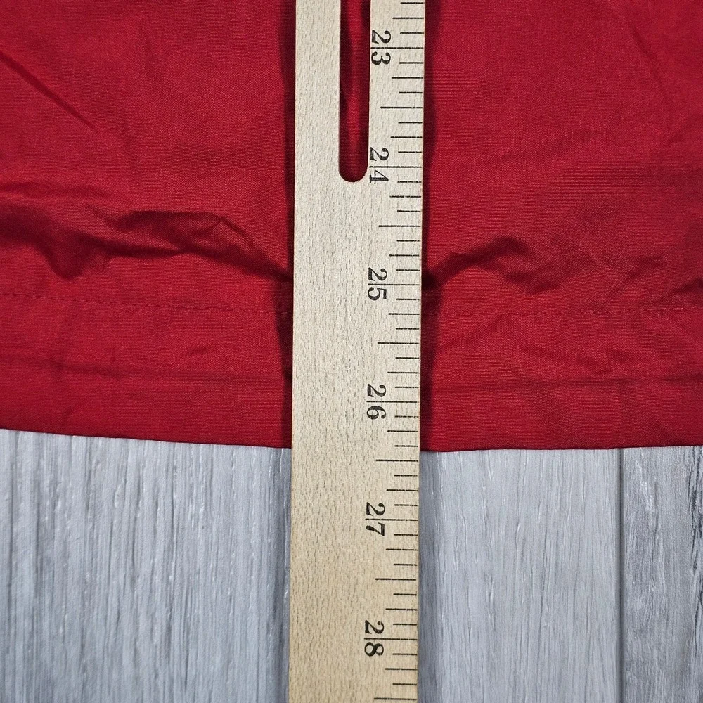 Chick-fil-A Waterproof Jacket Mens Small Red Full Zip Employee Hoodie Drive-Thru